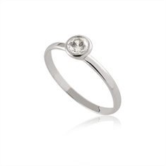 anel de prata delicate - Ref: AN 641